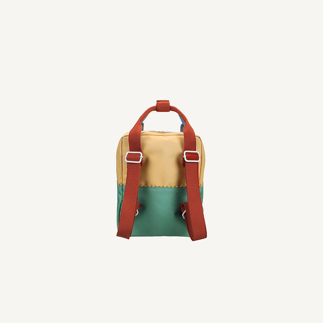 Sticky Lemon Backpack small- sandy yellow + aquatic green