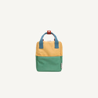 Sticky Lemon Backpack small- sandy yellow + aquatic green