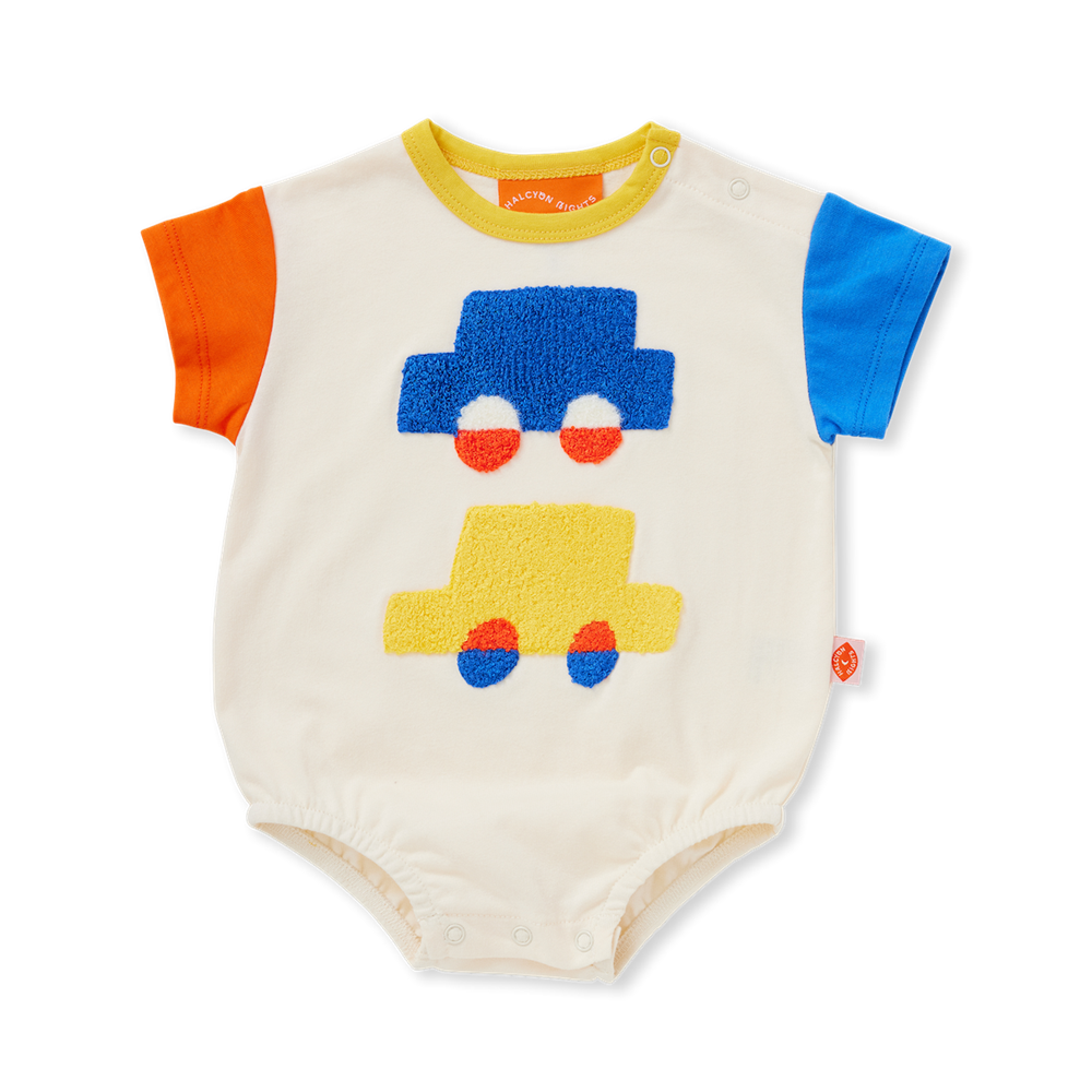 Halcyon Nights Beep Beep Cotton Bodysuit