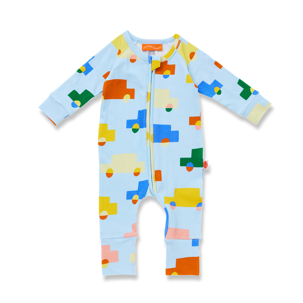 Halcyon Nights Beep Beep Long Sleeve Romper