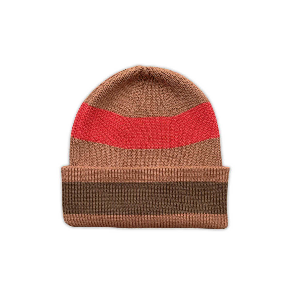 Grown Organic Striped Pixie Knit Beanie - Earth