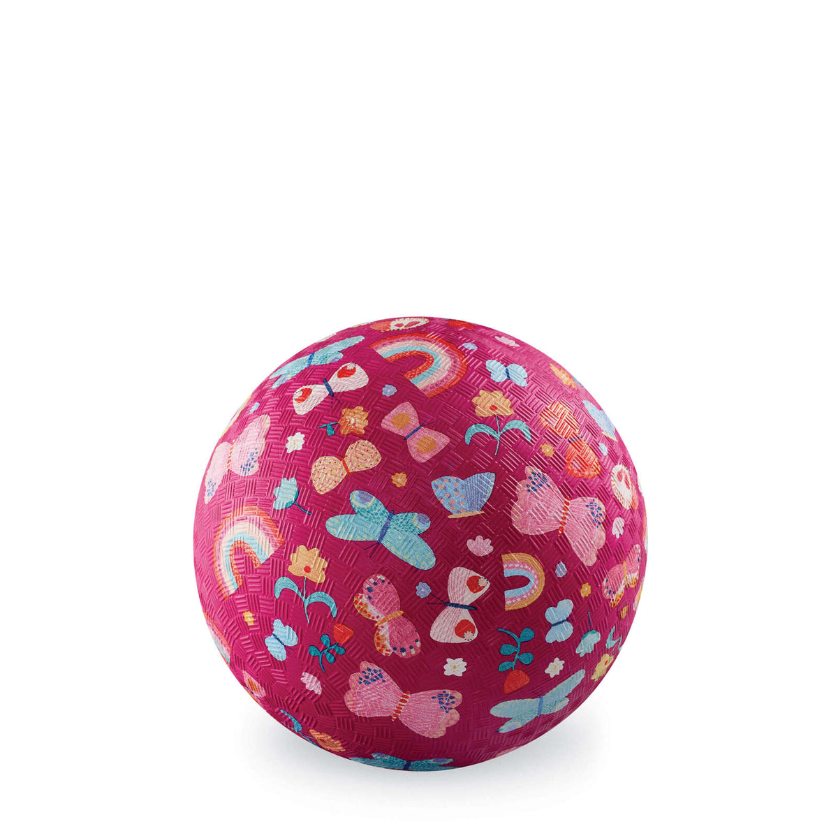 Crocodile Creek 5 Inch Playground Ball - Butterfly Fields (Pink)