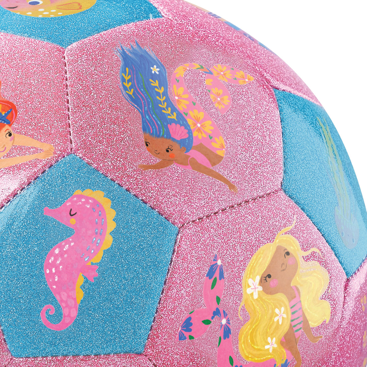 Crocodile Creek Glitter Soccer Ball - Mermaid Friends (Size 3)
