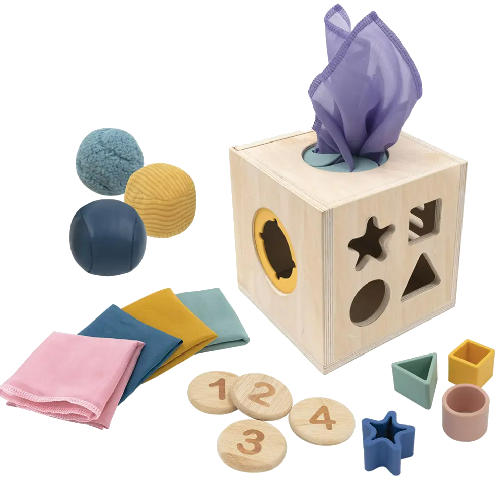 Living Textiles 4-in-1 Sensory Learning Cube
