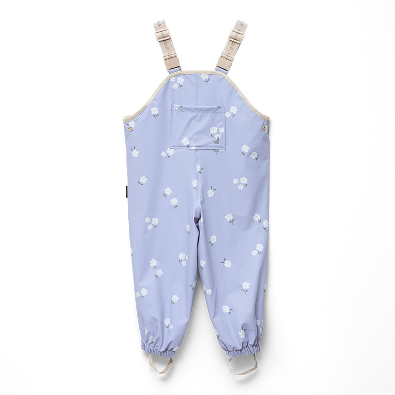 Cry Wolf RAIN OVERALLS Floral Periwinkle