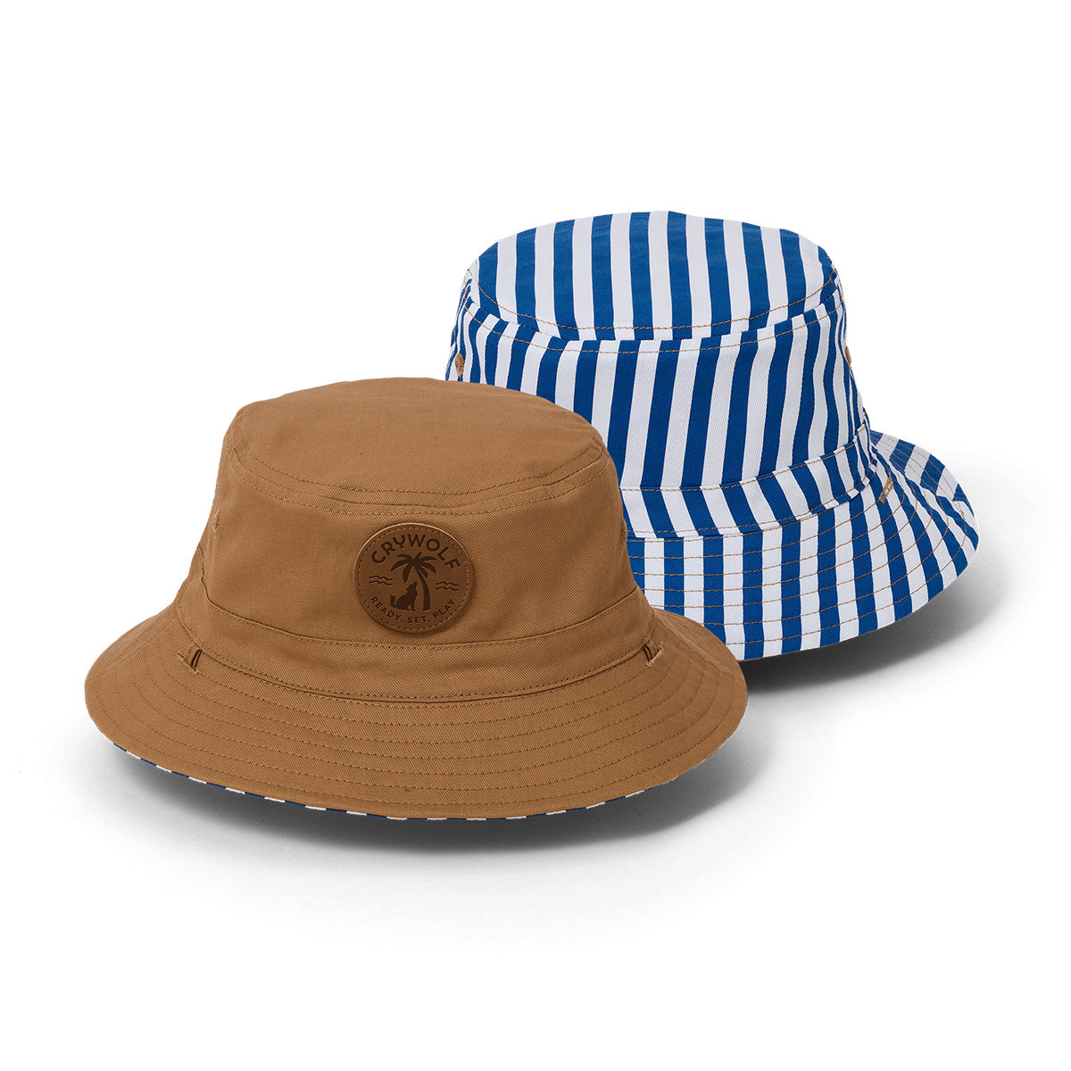 Cry Wolf REVERSIBLE BUCKET HAT Deep Sea Stripe