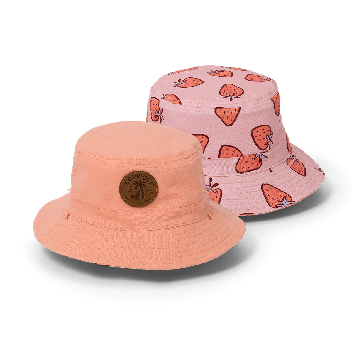 Cry Wolf REVERSIBLE BUCKET HAT Strawberry Splash