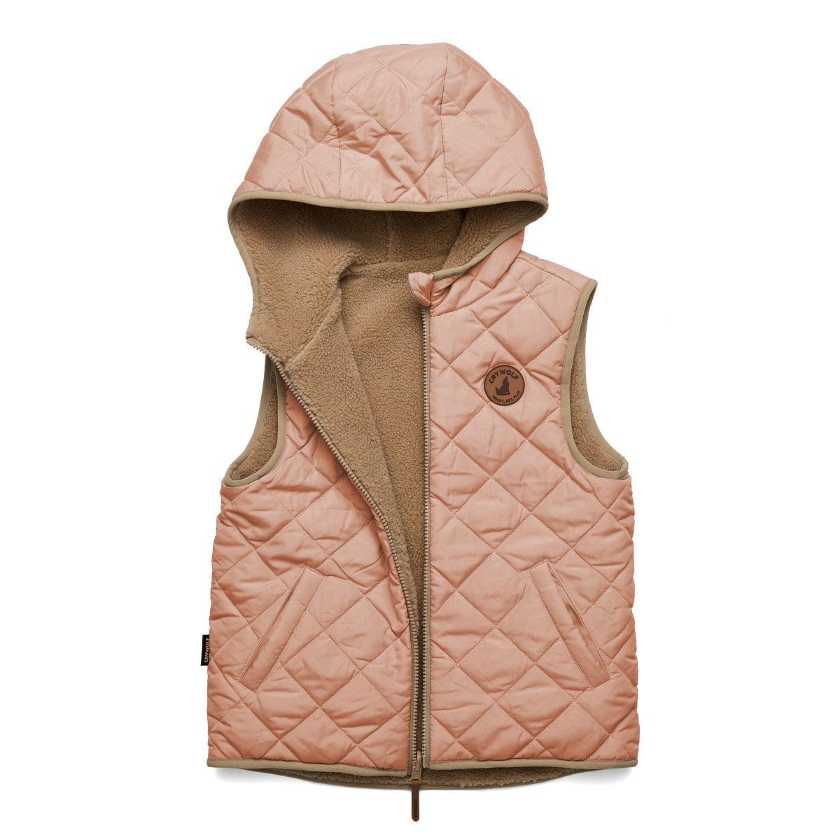 Cry Wolf REVERSIBLE YETI VEST Terracotta/Camel