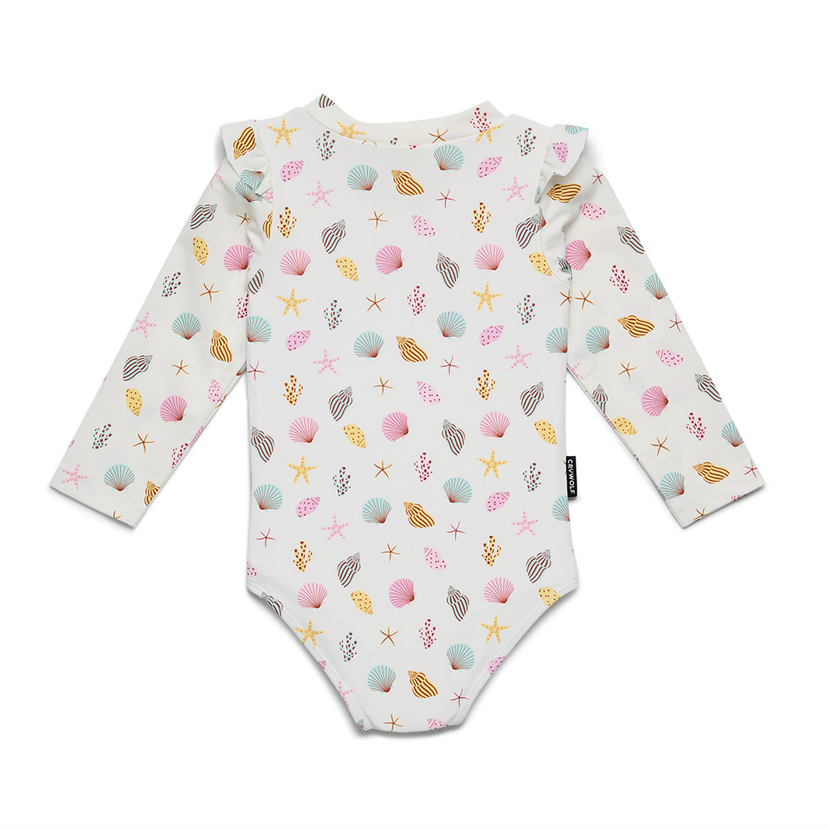Cry Wolf Baby Long Sleeve Swimsuit Littler Shell