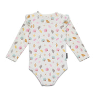 Cry Wolf Baby Long Sleeve Swimsuit Littler Shell