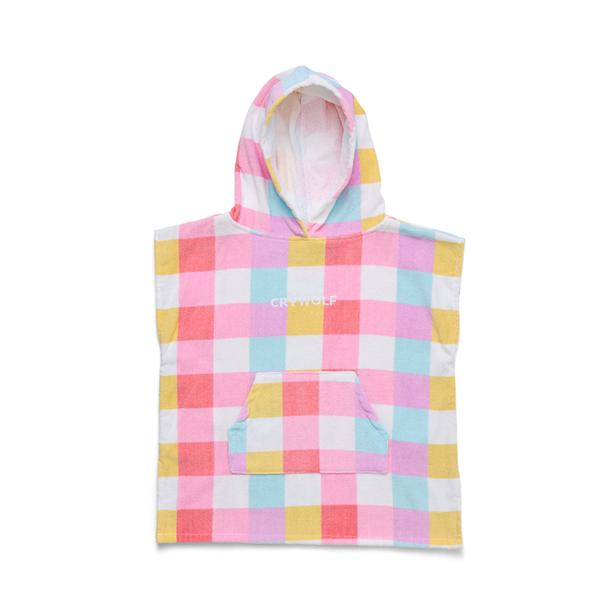 Cry Wolf  Hooded Towel Pop Gingham