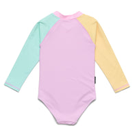 Cry Wolf Long Sleeve Swimsuit Poolside Colourblock