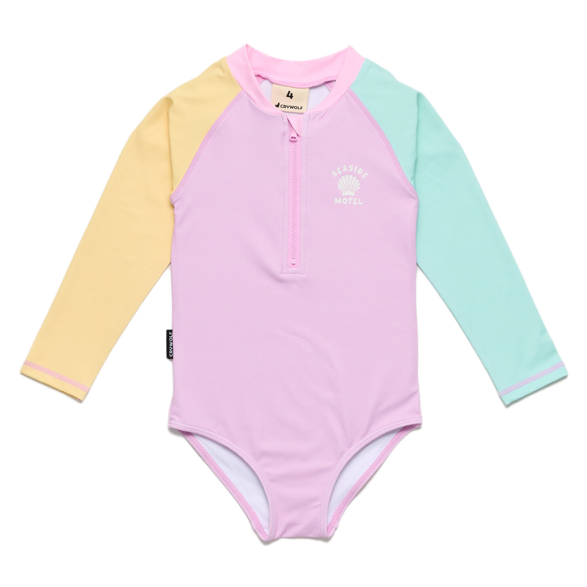 Cry Wolf Long Sleeve Swimsuit Poolside Colourblock