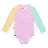 Cry Wolf Long Sleeve Swimsuit Poolside Colourblock