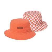 Cry Wolf Reversible Bucket Hat Sunset Check