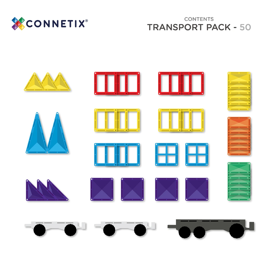 Connetix Rainbow Transport Pack 50 pc