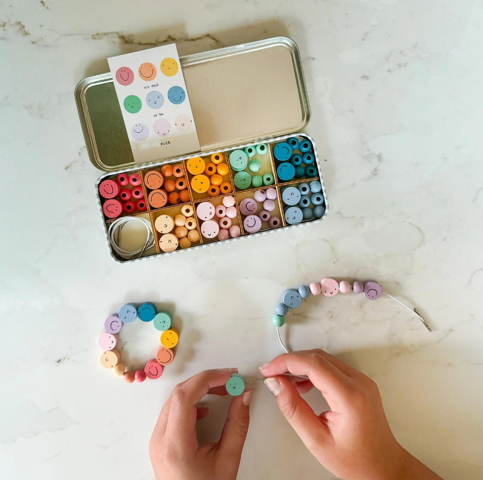Cotton Twist It's Nice To Be Nice Bracelet Beading Kit for Children