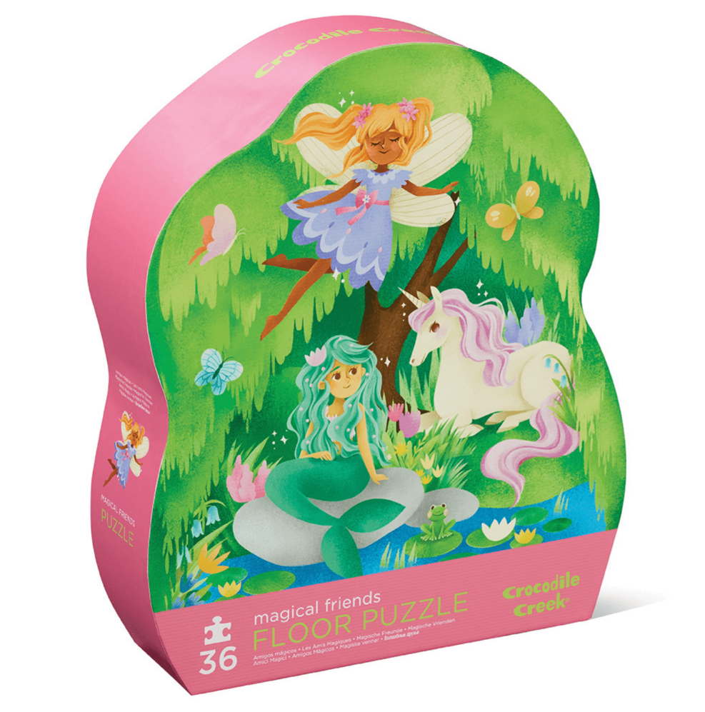 Crocodile Creek Classic Floor Puzzle 36 pc - Magical Friends