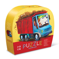 Crocodile Creek Mini Puzzle 12 pc - Go Big Dog