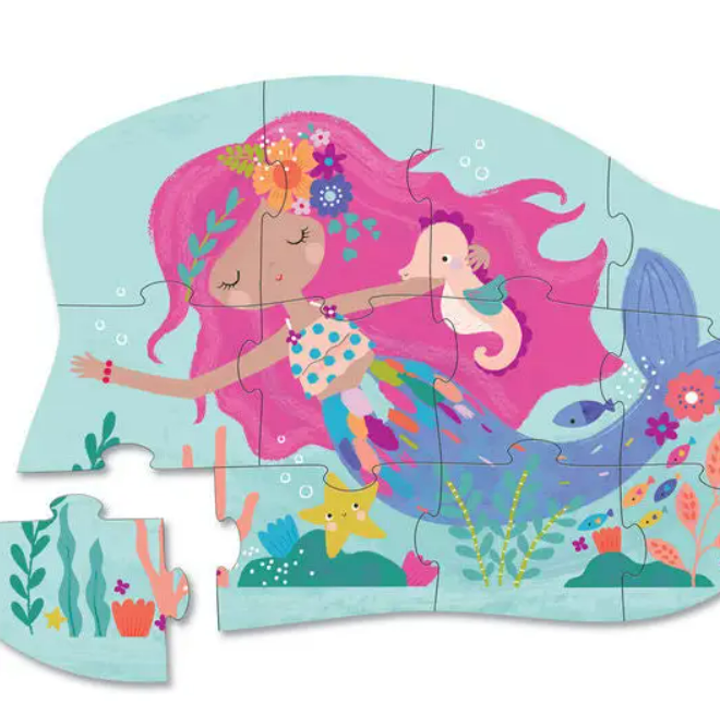 Crocodile Creek Mini Puzzle 12 Pc - Mermaid Dreams