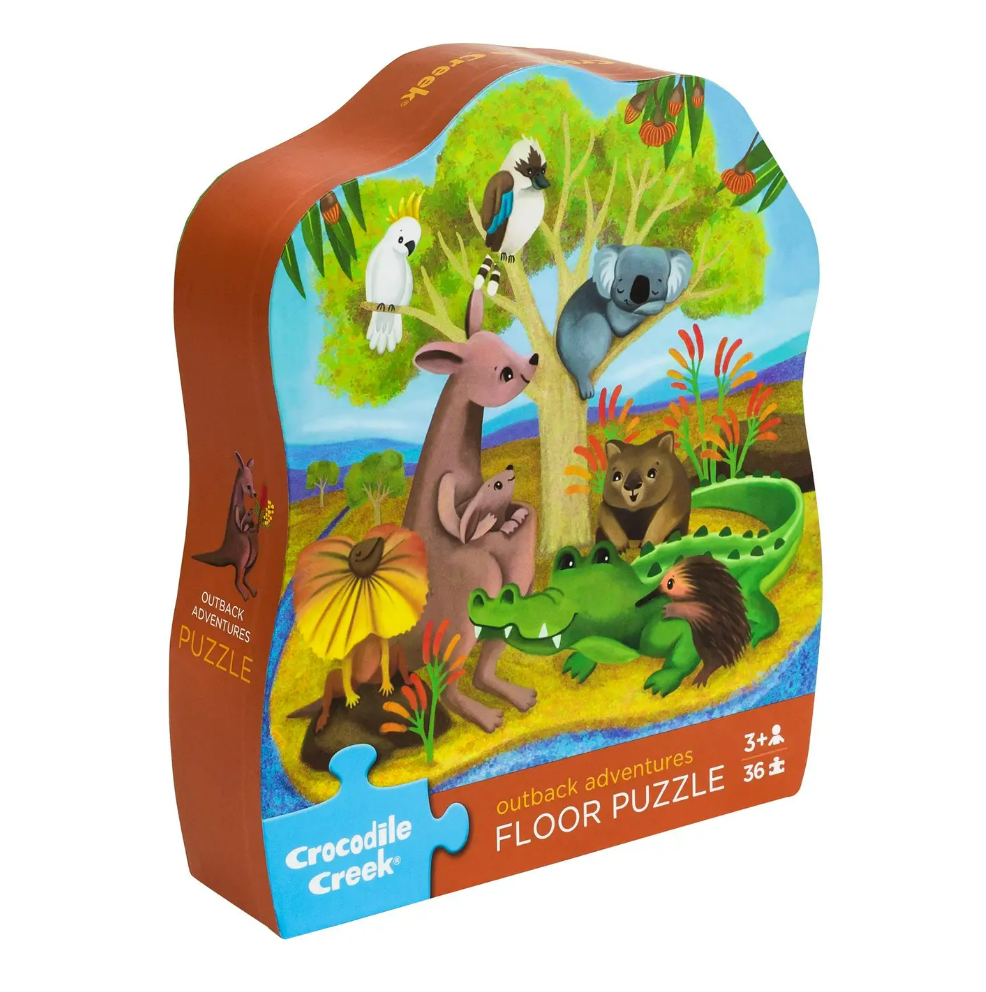 Crocodile Creek Classic Floor Puzzle 36 Pc - Outback Adventures