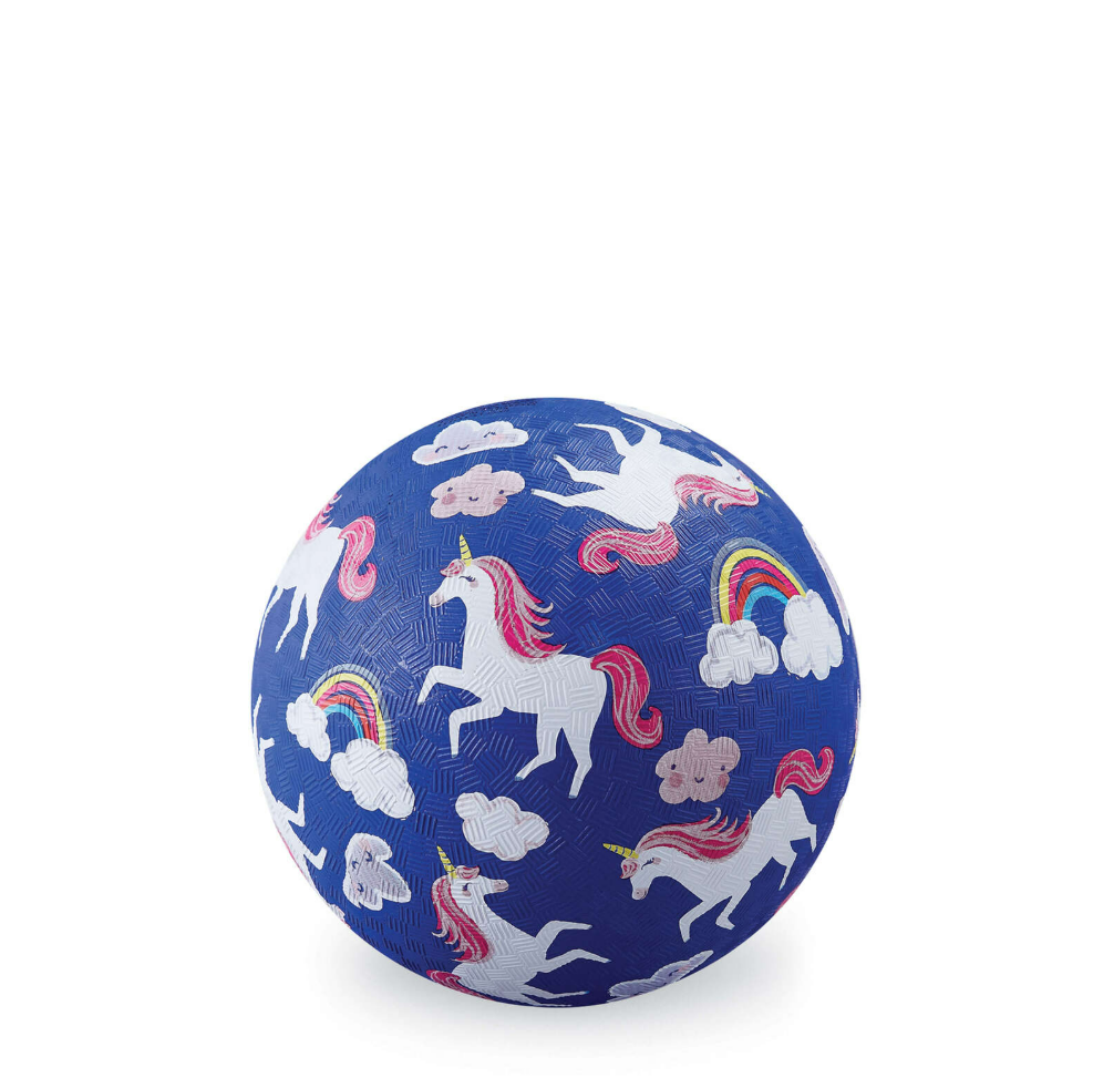 Crocodile Creek 5 Inch Playground Ball - Unicorns (purple)