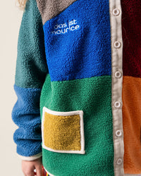 Das Ist Maurice Boucle Coat - Colour Block