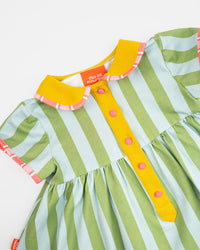Das Ist Maurice Button Dress - Minty