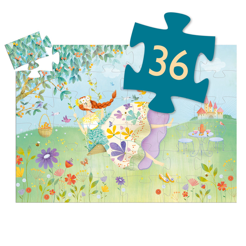 Djeco The Princess Of Spring 36 piece Silhouette Puzzle