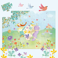 Djeco The Princess Of Spring 36 piece Silhouette Puzzle
