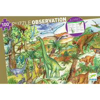 Djeco Dinosaurs 100 piece Observation Puzzle & Booklet