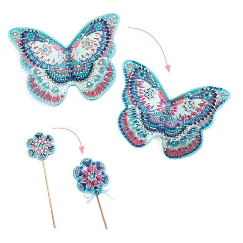 Djeco Do It Yourself Like a Fairy Wings & Wand Set