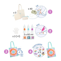 Djeco Do It Yourself Tie Dye Bag (Tie/Dye and Dry)