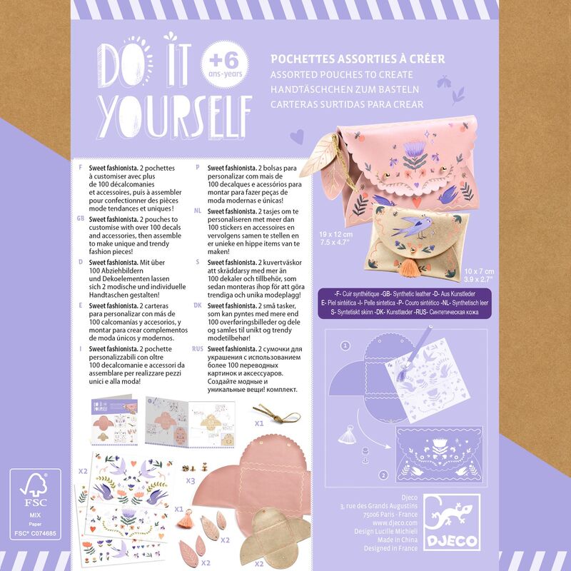 Djeco Do It Yourself Sweet Fashionista Set