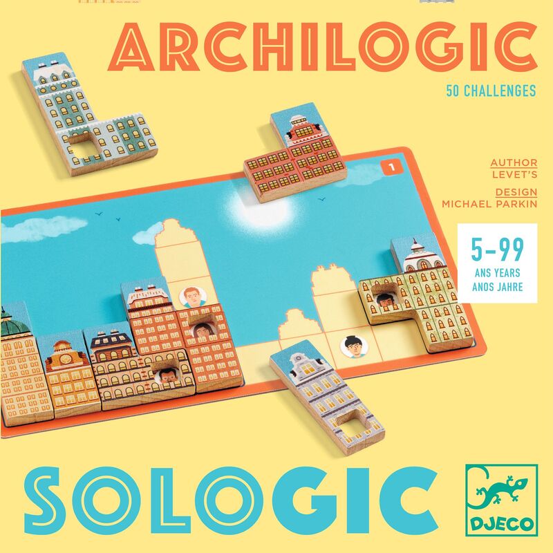 Djeco Archilogic Sologic Game with 60 challenges