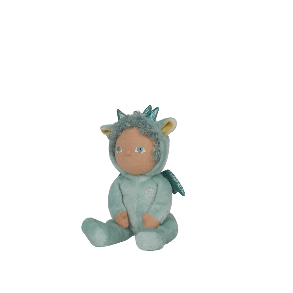 Olli Ella Dinky Dinkum Doll - Dante Dragon - Green