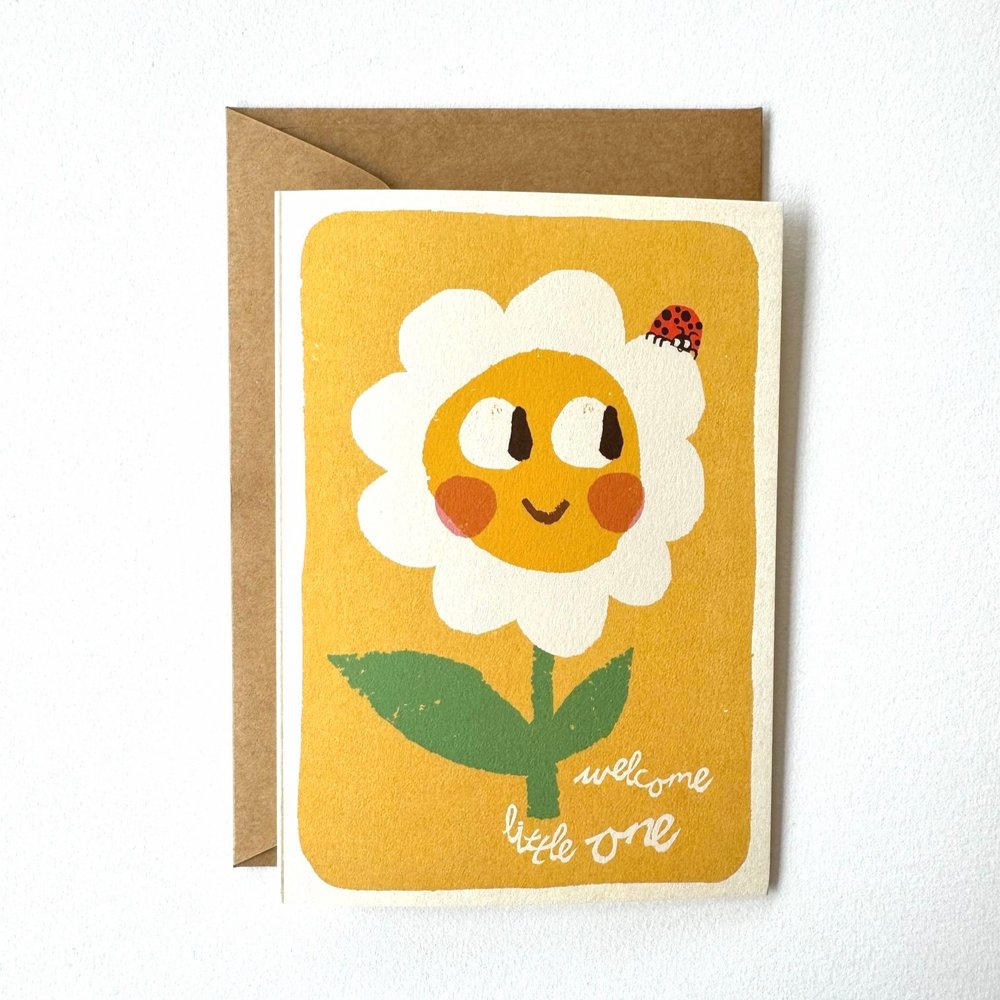 Florence Fry Welcome Little One Greeting Card