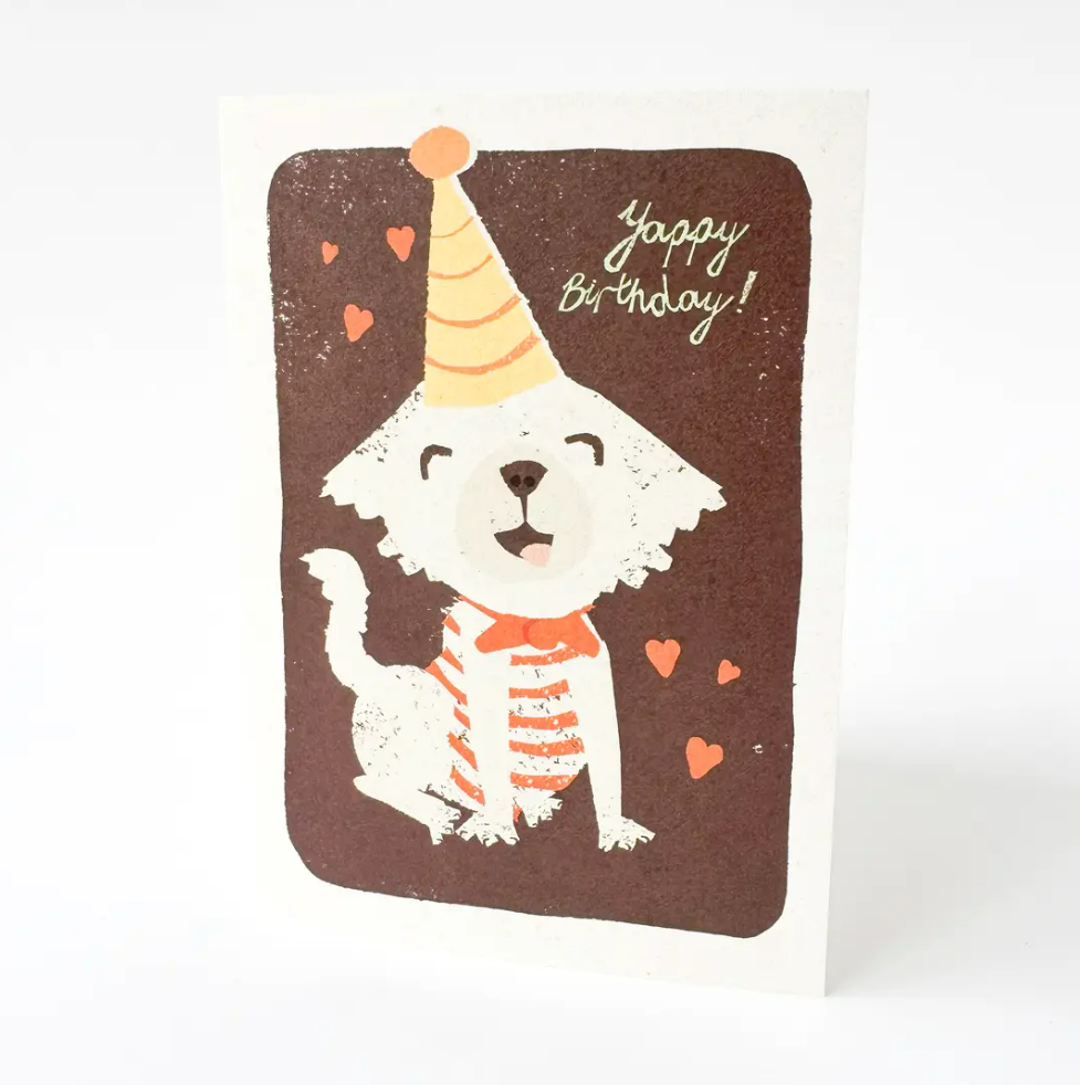 Florence Fry Yappy Birthday Greeting Card