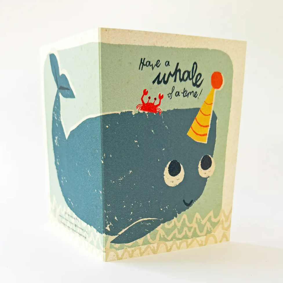 Florence Fry Whale of A Time Greeting Card