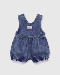 Goldie and Ace Nina Pastel Petals Denim Romper