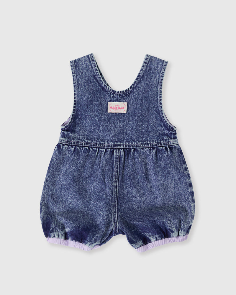 Goldie and Ace Nina Pastel Petals Denim Romper