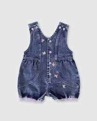 Goldie and Ace Nina Pastel Petals Denim Romper
