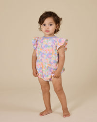 Goldie and Ace Pastel Bouquet Bubble Frill Romper