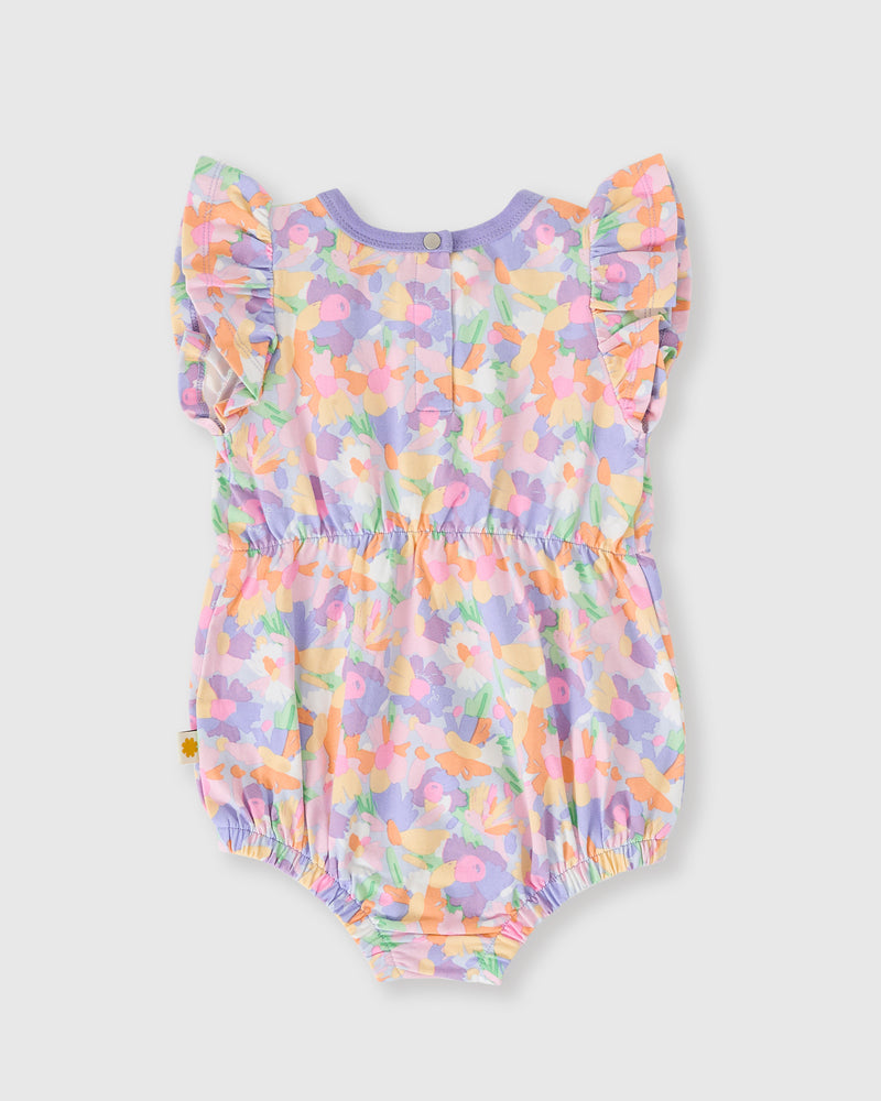 Goldie and Ace Pastel Bouquet Bubble Frill Romper