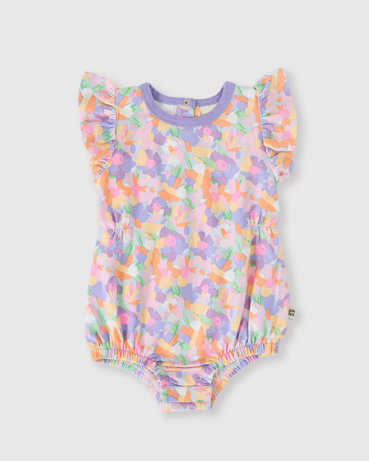 Goldie and Ace Pastel Bouquet Bubble Frill Romper