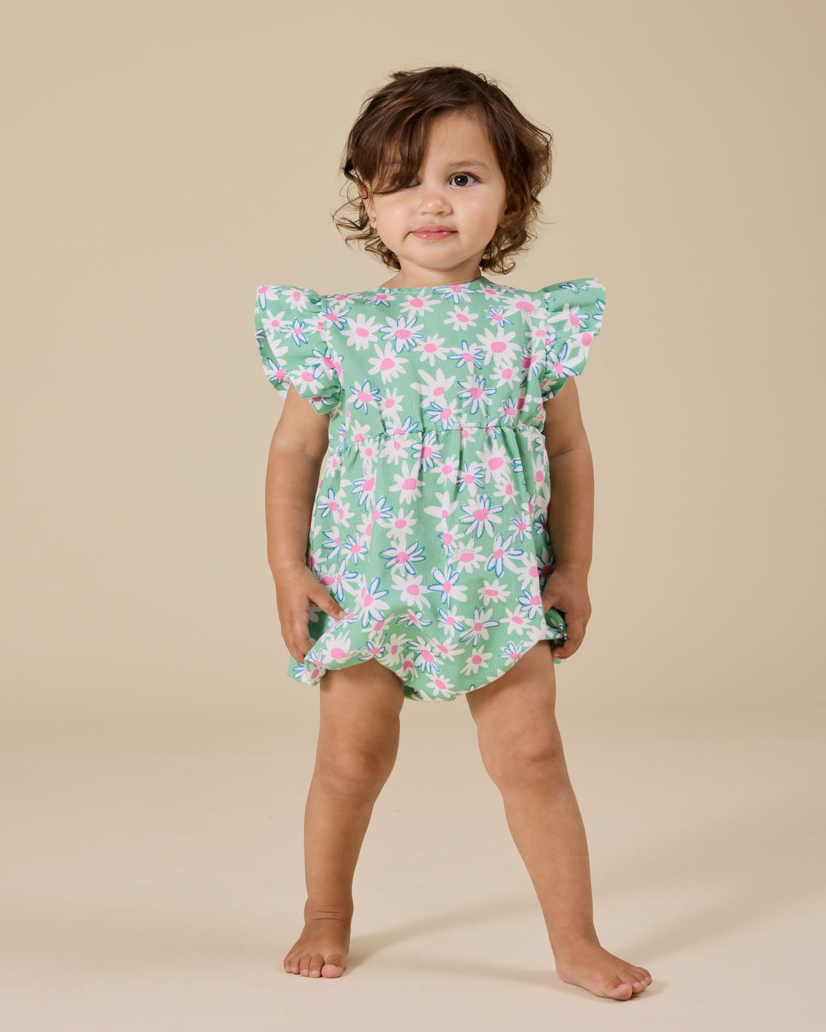 Goldie and Ace Daisy Patch Lani Romper
