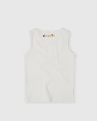 Goldie and Ace Rib Tank White