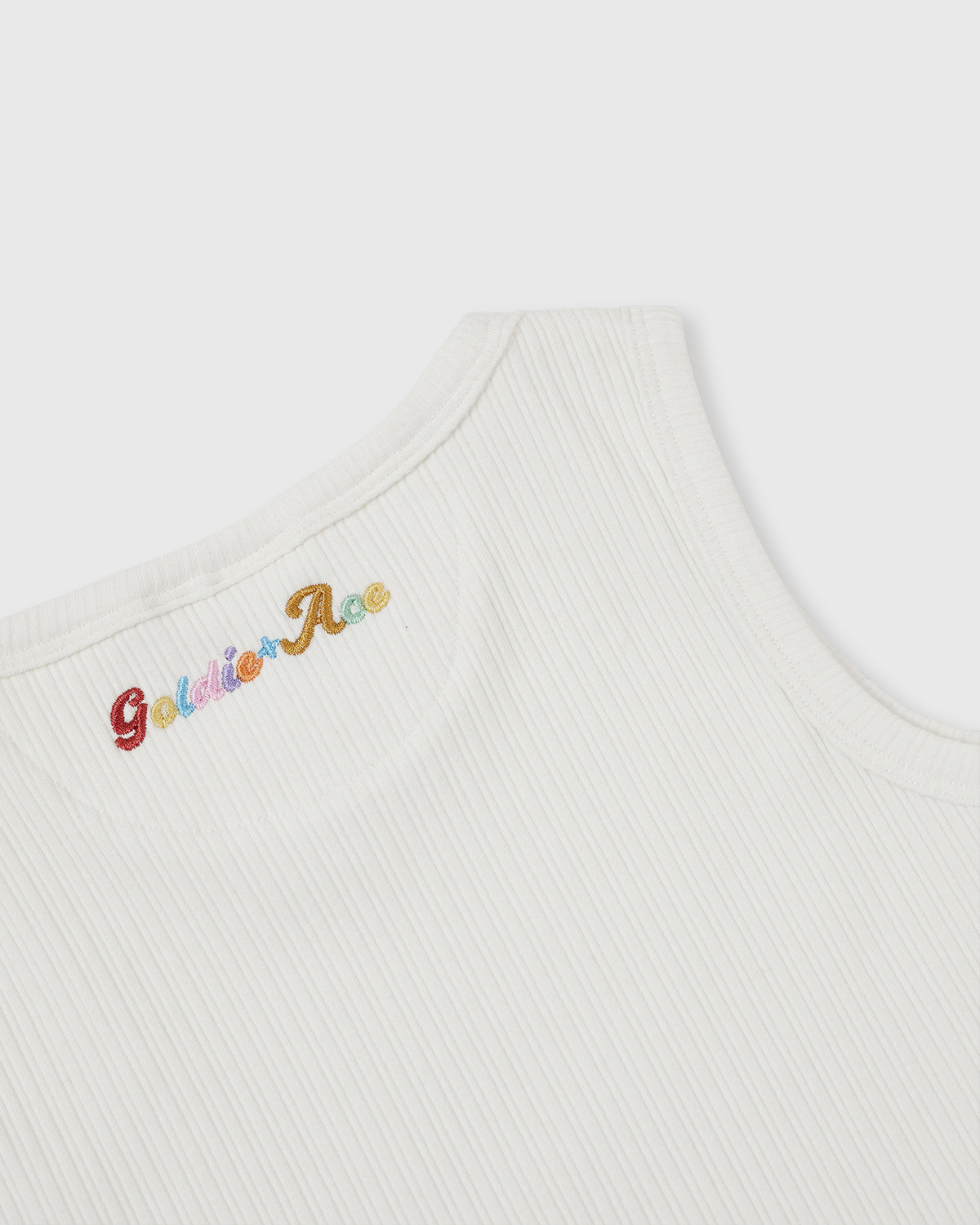 Goldie and Ace Rib Tank White