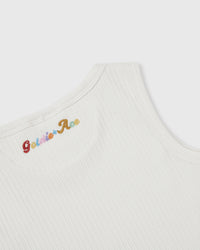 Goldie and Ace Rib Tank White