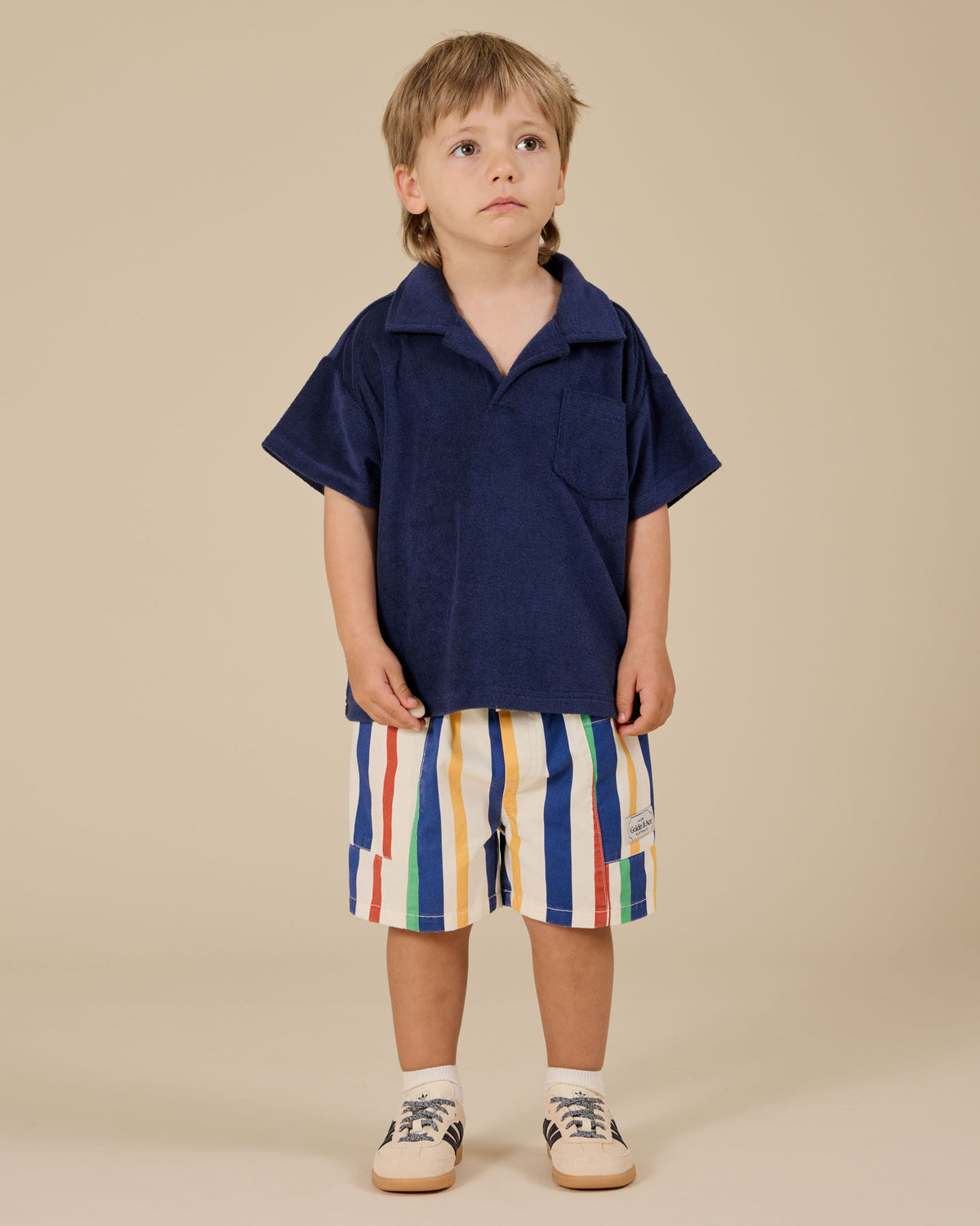 Goldie and Ace Oversized Terry Polo Shirt